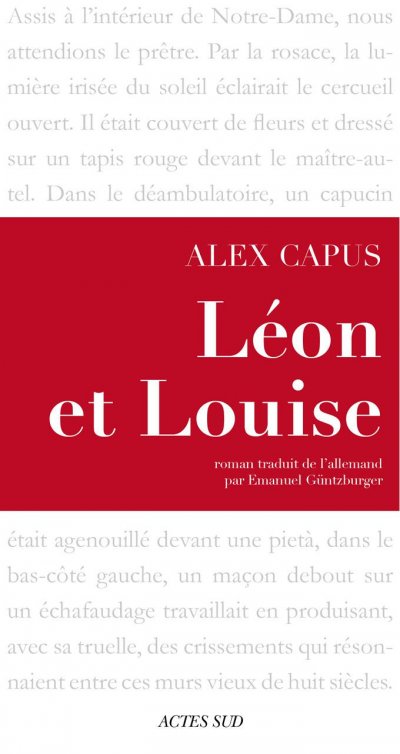 Léon et Louise de Alex Capus