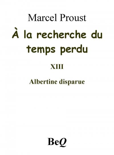 Albertine disparue de Marcel Proust